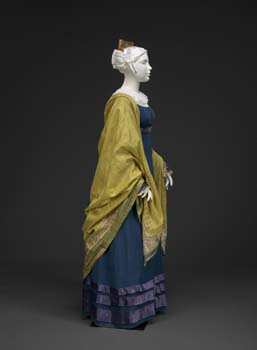 1818-1820 silk crepe dress