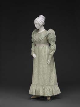 Mid-1820s silk dress